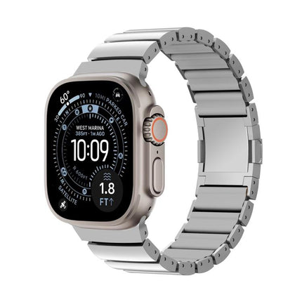 Magnetic Clasp One Beads Silicone Titanium Alloy Watch Band, For Apple Watch 46mm / 49mm / 45mm / 44mm, For Apple Watch 42mm / 41mm / 40mm / 38mm - DealBuddy