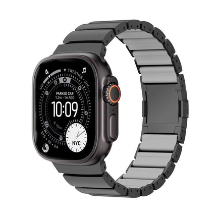 Magnetic Clasp One Beads Silicone Titanium Alloy Watch Band, For Apple Watch 46mm / 49mm / 45mm / 44mm, For Apple Watch 42mm / 41mm / 40mm / 38mm - DealBuddy