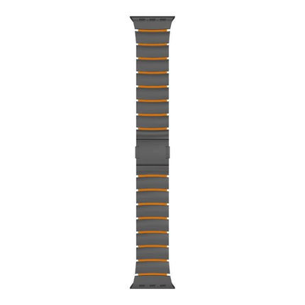 Magnetic Clasp One Beads Silicone Titanium Alloy Watch Band, For Apple Watch 46mm / 49mm / 45mm / 44mm, For Apple Watch 42mm / 41mm / 40mm / 38mm - DealBuddy