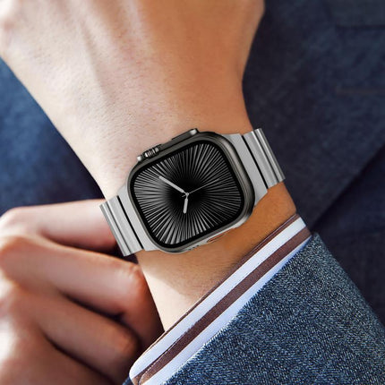 Magnetic Clasp One Beads Silicone Titanium Alloy Watch Band, For Apple Watch 46mm / 49mm / 45mm / 44mm, For Apple Watch 42mm / 41mm / 40mm / 38mm - DealBuddy