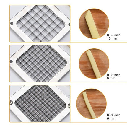 Manual Cut French Fries Machine Potato Cutter Chips Blades Fruit Vegetable Making Machine - DealBuddy
