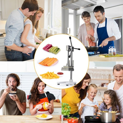 Manual Cut French Fries Machine Potato Cutter Chips Blades Fruit Vegetable Making Machine - DealBuddy