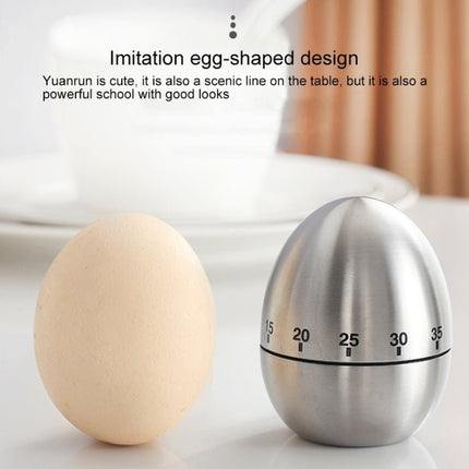 Mechanical Egg Kitchen Cooking Timer Alarm 60 Minutes Stainless Steel Kitchen Tools - DealBuddy