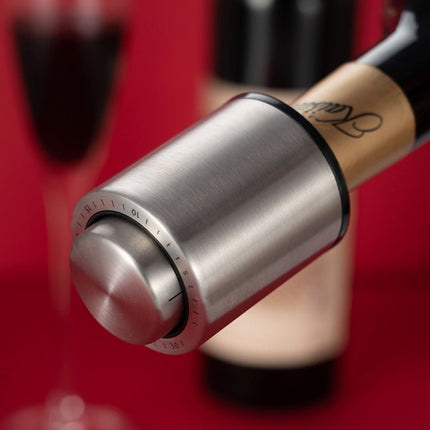 Metal Dust - Proof Sealed Vacuum Wine Bottle Cap Stopper - DealBuddy