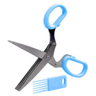 Minced 5 Layers Basil Rosemary Kitchen Scissor Shredded Chopped Scallion Cutter - DealBuddy