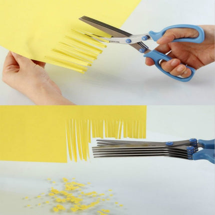 Minced 5 Layers Basil Rosemary Kitchen Scissor Shredded Chopped Scallion Cutter - DealBuddy