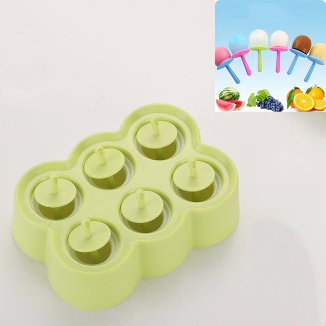 Mini DIY Creative Popsicle Mould Environmentally Friendly Silicone Ice Cube Ice Cream Mould - DealBuddy