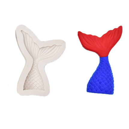 Mini Mermaid Tail Liquid Silicone Mold Fondant Baking Mold - DealBuddy
