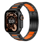 For Apple Watch 46mm / 49mm / 45mm / 44mm / Black Orange
