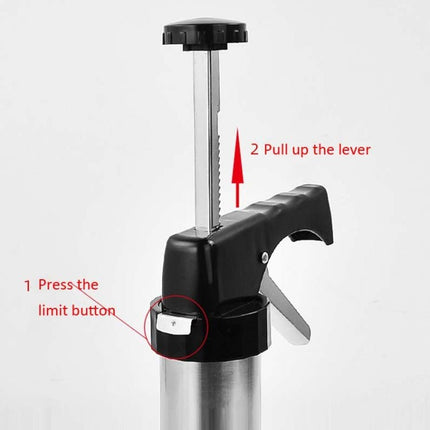 Multi - Function Stainless Steel Piping Gun Set Cookie Biscuits Hand Pressing Biscuit Machine Household DIY Baking Tools - DealBuddy