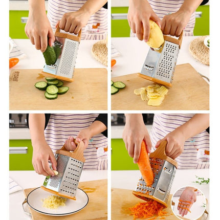 Multi - functional Six - side Stainless Steel Vegetable Chopper Cutting Tools - DealBuddy