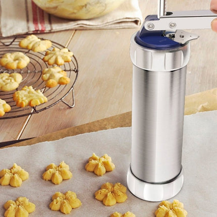 Multifunctional Household Cookie Biscuit Machine Tool Mold Decorating Mounted DIY Baking with 20 Moulds & 4 Nozzles - DealBuddy