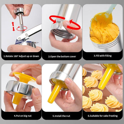Multifunctional Household Cookie Biscuit Machine Tool Mold Decorating Mounted DIY Baking with 20 Moulds & 4 Nozzles - DealBuddy