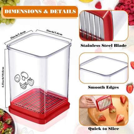 Multifunctional Household Kitchen Fruit And Vegetable Slicer With Push Plate - DealBuddy