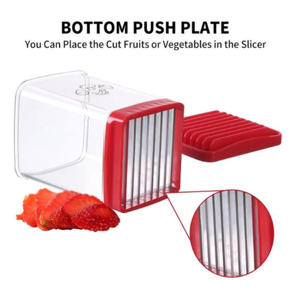 Multifunctional Household Kitchen Fruit And Vegetable Slicer With Push Plate - DealBuddy