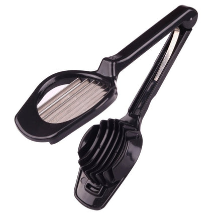 Multifunctional Portable Kitchen Cooking Tool Food Fruit Vegetable Egg Mushroom Kiwifruit Tomato Lemon Strawberry Stainless Steel Cutter Slicer - DealBuddy