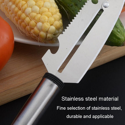 Multifunctional Stainless Steel Paring Knife Household Fruit And Vegetable Scraper Bottle Opener - DealBuddy
