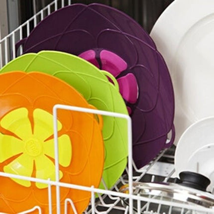 New Spill - Proof, Anti - Flutter and Heat - Resistant Silicone Pot Cover (Ramdom Color Delivery) - DealBuddy