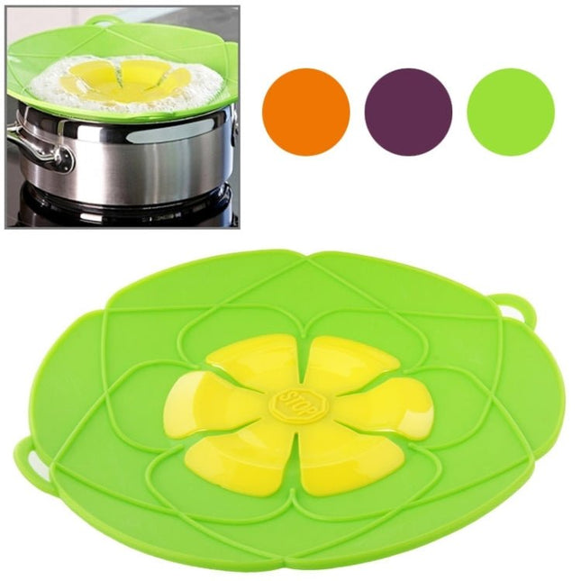 New Spill - Proof, Anti - Flutter and Heat - Resistant Silicone Pot Cover (Ramdom Color Delivery) - DealBuddy