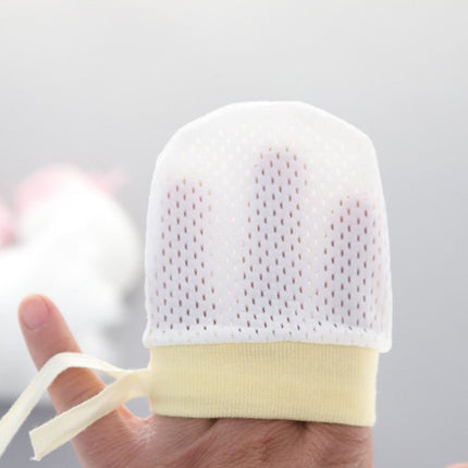 Newborn Baby Anti - Scratching Mesh Mittens Summer Breathable Elastic Lacing Adjustable Gloves - DealBuddy