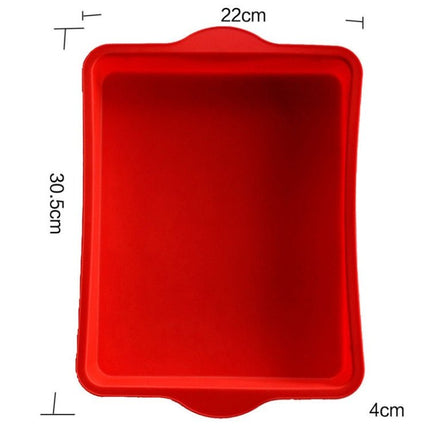 Non - Stick Square Silicone Cake Mold 9 Inch Rectangular Baking Pan - DealBuddy
