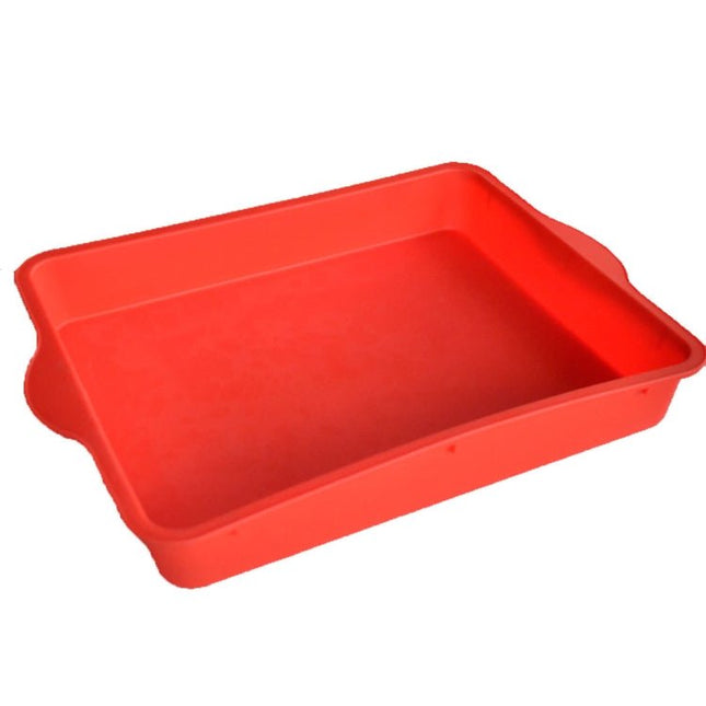 Non - Stick Square Silicone Cake Mold 9 Inch Rectangular Baking Pan - DealBuddy
