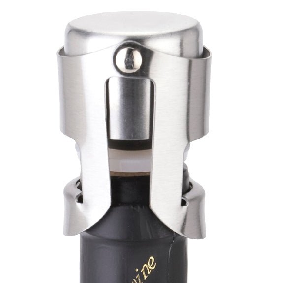 Novel Stainless Steel Champagne Wine Bottle Stopper Plugger Cork Keeping Fresh Gadget - DealBuddy