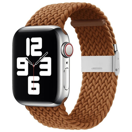 Nylon Braid One Buckle Replacement Watchband For Apple Watch Series, 7 45mm / 6&SE&5&4 44mm / 3&2&1 42mm - DealBuddy