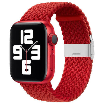 Nylon Braid One Buckle Replacement Watchband For Apple Watch Series, 7 45mm / 6&SE&5&4 44mm / 3&2&1 42mm - DealBuddy