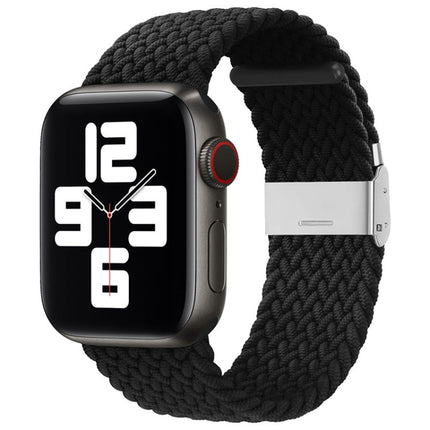 Nylon Braid One Buckle Replacement Watchband For Apple Watch Series, 7 45mm / 6&SE&5&4 44mm / 3&2&1 42mm - DealBuddy