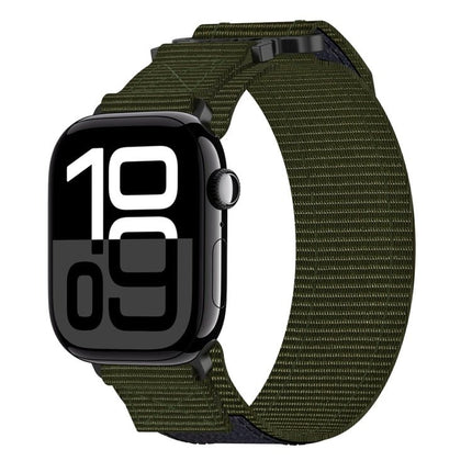 Nylon Hook And Loop Fastener Watch Band, For Apple Watch Series 10 46mm, For Apple Watch Series 10 42mm, For Apple Watch SE 2023 44mm, For Apple Watch SE 2023 40mm, For Apple Watch Ultra 2 49mm, For Apple Watch Series 9 45mm, For Apple Watch Series 9 4... - DealBuddy