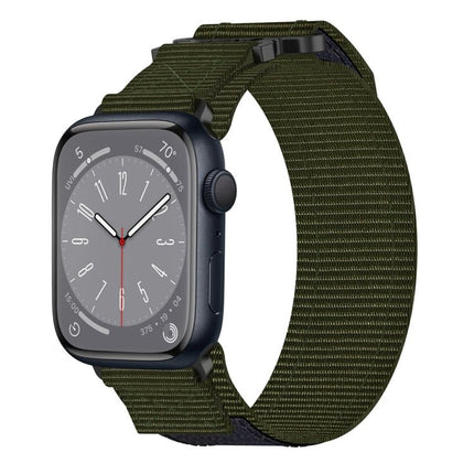 Nylon Hook And Loop Fastener Watch Band, For Apple Watch Series 10 46mm, For Apple Watch Series 10 42mm, For Apple Watch SE 2023 44mm, For Apple Watch SE 2023 40mm, For Apple Watch Ultra 2 49mm, For Apple Watch Series 9 45mm, For Apple Watch Series 9 4... - DealBuddy