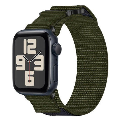 Nylon Hook And Loop Fastener Watch Band, For Apple Watch Series 10 46mm, For Apple Watch Series 10 42mm, For Apple Watch SE 2023 44mm, For Apple Watch SE 2023 40mm, For Apple Watch Ultra 2 49mm, For Apple Watch Series 9 45mm, For Apple Watch Series 9 4... - DealBuddy
