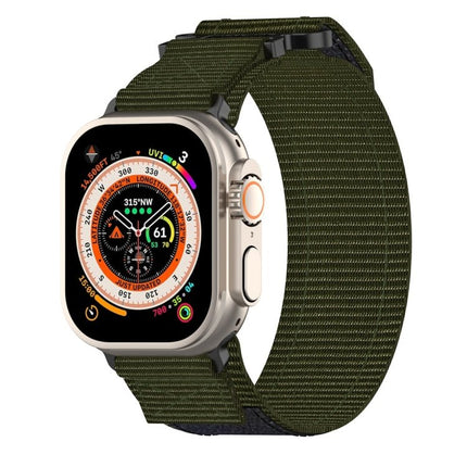 Nylon Hook And Loop Fastener Watch Band, For Apple Watch Series 10 46mm, For Apple Watch Series 10 42mm, For Apple Watch SE 2023 44mm, For Apple Watch SE 2023 40mm, For Apple Watch Ultra 2 49mm, For Apple Watch Series 9 45mm, For Apple Watch Series 9 4... - DealBuddy