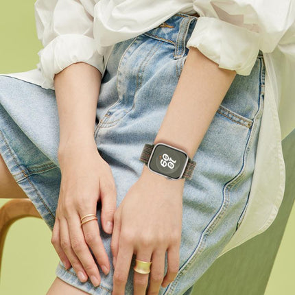 Nylon Loop Watch Band with 3D Curved Film, For Apple Watch Series 10 46mm, For Apple Watch Series 10 42mm, For Apple Watch Series 44mm - DealBuddy