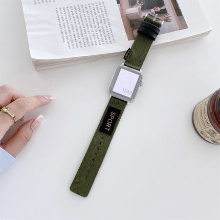 Nylon Replacement Strap Watchband, For Apple Watch Series 7 41mm / & 6 & SE & 5 & 4 40mm, For Apple Watch Series 7 45mm / & 6 & SE & 5 & 4 44mm - DealBuddy