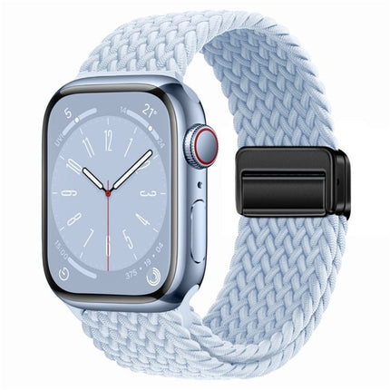 Nylon Woven Magnetic Fold Buckle Watch Band, For Apple Watch Series 8 41mm, For Apple Watch Series 8 45mm - DealBuddy