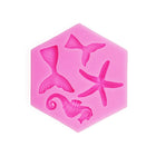 Ocean Series Big And Small Fishtail Starfish Seahorse DIY Baking Liquid Silicone Mold - DealBuddy