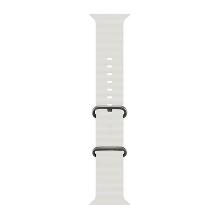 Ocean Silicone Watch Band with 3D Curved Film, For Apple Watch Series 10 46mm, For Apple Watch Series 10 42mm, For Apple Watch Series 44mm - DealBuddy