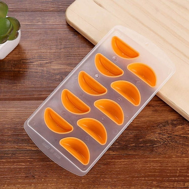 Orange Shaped Silicon Ice Cube Tray / Ice Mold Random Color - DealBuddy