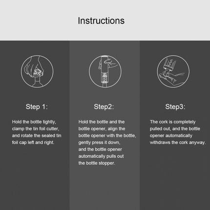Original Xiaomi Youpin CIRCLE JOY Automatic Rechargeable Electric Wine Bottle Opener - DealBuddy