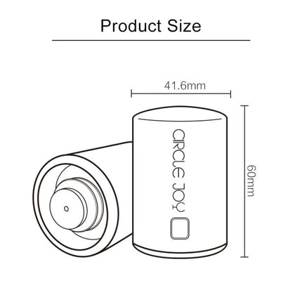 Original Xiaomi Youpin Circle Joy Stainless Steel Vacuum Memory Wine Stopper - DealBuddy
