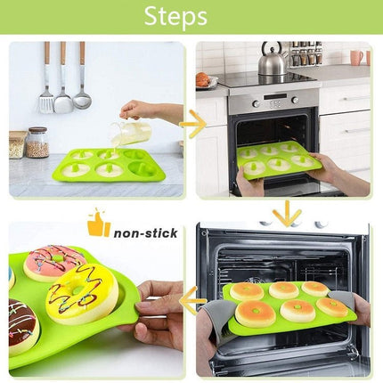 Oven Baking Tools Silicone Cake Donut Mold - DealBuddy