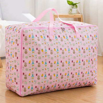 Oxford Cloth Quilt Moisture - Proof & Waterproof Storage Bag Zipper Portable Moving Luggage Bag - DealBuddy