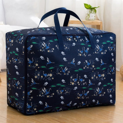Oxford Cloth Quilt Moisture - Proof & Waterproof Storage Bag Zipper Portable Moving Luggage Bag - DealBuddy