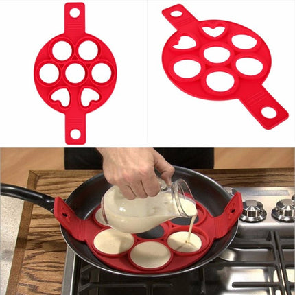 Pancake Maker Nonstick Cooking Tool Round Heart Egg Cooker Pan Eggs Mold - DealBuddy