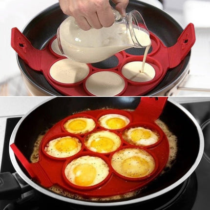 Pancake Maker Nonstick Cooking Tool Round Heart Egg Cooker Pan Eggs Mold - DealBuddy