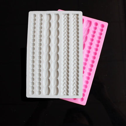 Pearl Twist Braided Fondant Cake Silicone Mold - DealBuddy