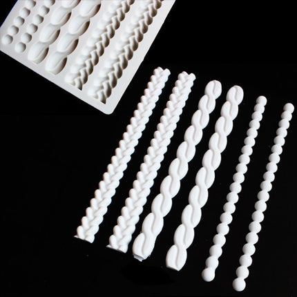 Pearl Twist Braided Fondant Cake Silicone Mold - DealBuddy
