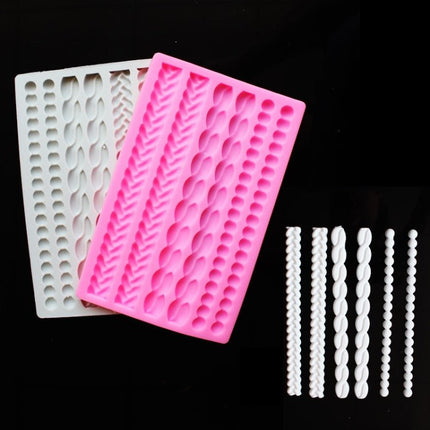 Pearl Twist Braided Fondant Cake Silicone Mold - DealBuddy